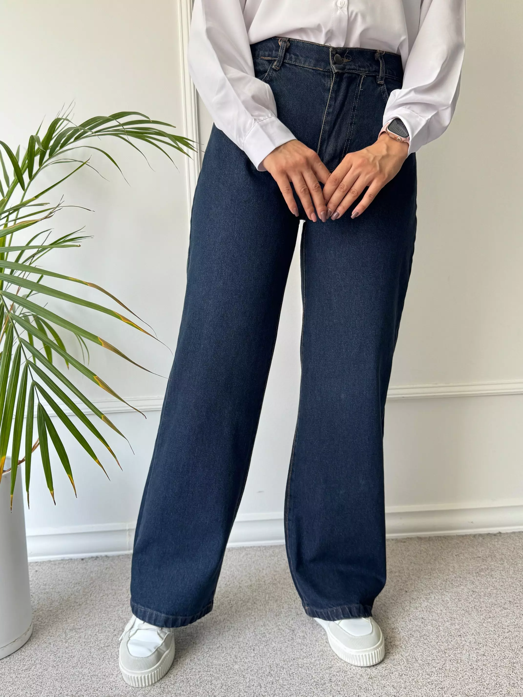 شلوار جین نیم بگ